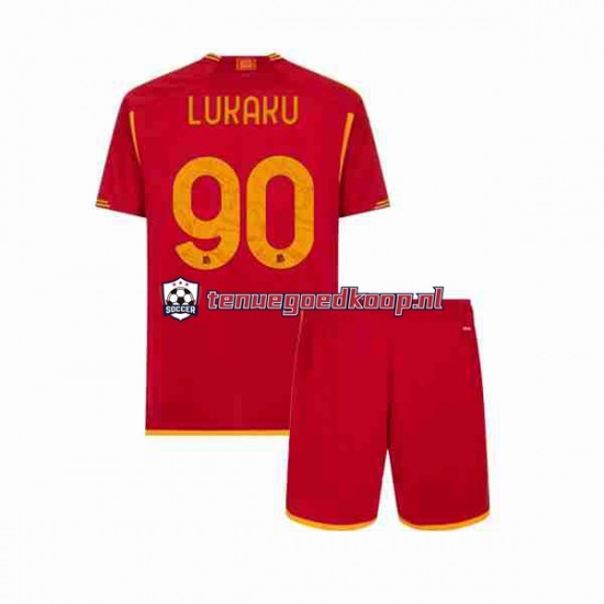 Thuis Tenue van AS Roma Romelu Lukaku 90 Kind 2-13 jaar 2023-24 Korte Mouw Thuis Tenue van AS Roma Romelu Lukaku 90 Kind 2-13 jaar 2023-24 Korte Mouw