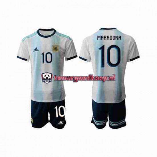 Thuis Tenue van Argentinië Maradona 10 2019-2020 Kind 2-13 jaar Korte Mouw Thuis Tenue van Argentinië Maradona 10 2019-2020 Kind 2-13 jaar Korte Mouw