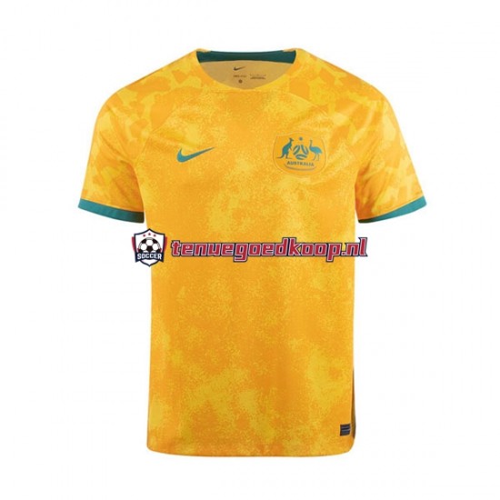 Thuis Tenue van Australië Heren WK 2022 Korte Mouw Thuis Tenue van Australië Heren WK 2022 Korte Mouw