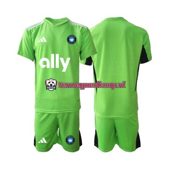 Thuis Tenue van Charlotte FC Keepersshirt Kind 2-13 jaar 2023-24 Korte Mouw Thuis Tenue van Charlotte FC Keepersshirt Kind 2-13 jaar 2023-24 Korte Mouw