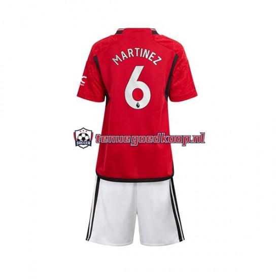 Thuis Tenue van Manchester United Lisandro Martinez 6 Kind 2-13 jaar 2023-24 Korte Mouw Thuis Tenue van Manchester United Lisandro Martinez 6 Kind 2-13 jaar 2023-24 Korte Mouw