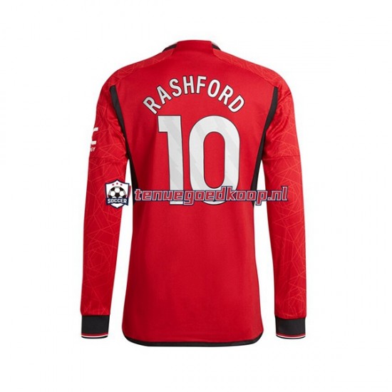Thuis Tenue van Manchester United Marcus Rashford 10 Heren 2023-24 Lange Mouw Thuis Tenue van Manchester United Marcus Rashford 10 Heren 2023-24 Lange Mouw
