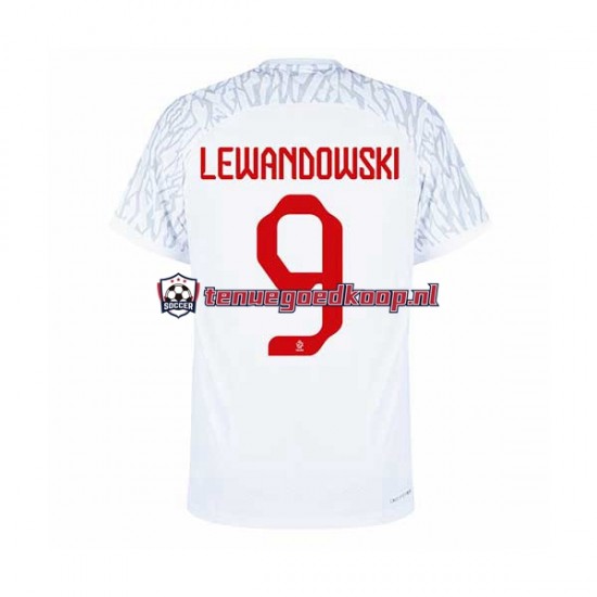 Thuis Tenue van Polen Lewandowski 9 Heren WK 2022 Korte Mouw Thuis Tenue van Polen Lewandowski 9 Heren WK 2022 Korte Mouw