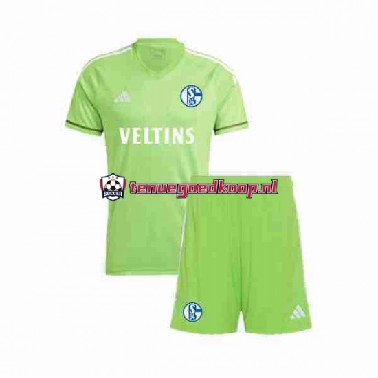 Thuis Tenue van Schalke 04 Keepersshirt Kind 2-13 jaar 2023-24 Korte Mouw Thuis Tenue van Schalke 04 Keepersshirt Kind 2-13 jaar 2023-24 Korte Mouw