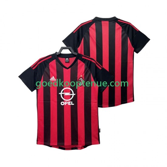 Thuis Retro Tenue van AC Milan 2003 Heren 2002 Korte Mouw Thuis Retro Tenue van AC Milan 2003 Heren 2002 Korte Mouw