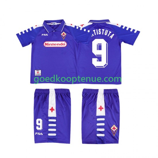 Thuis Retro Tenue van Fiorentina BATISTUTA 9 Kind 2-13 jaar 1998 1999 Korte Mouw Thuis Retro Tenue van Fiorentina BATISTUTA 9 Kind 2-13 jaar 1998 1999 Korte Mouw