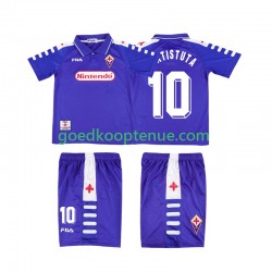 Thuis Retro Tenue van Fiorentina RUICOSTA 10 Kind 2-13 jaar 1998 1999 Korte Mouw