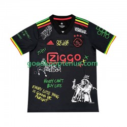 Thuis Tenue van AFC Ajax Bob Marley Special Heren 2025-26 Korte Mouw Zwart