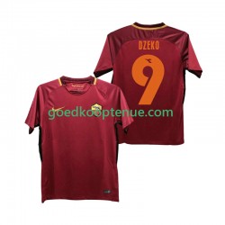 Thuis Retro Tenue van AS Roma DZEKO 9 2017-2018 Heren Korte Mouw