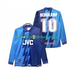 Uit Retro Tenue van Arsenal Bergkamp 10 1995 1996 Heren Lange Mouw