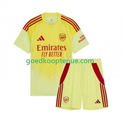 Thuis Tenue van Arsenal Keepersshirt Kind 2-13 jaar 2025-26 Korte Mouw