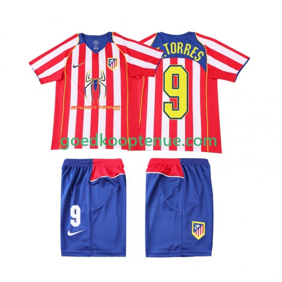 Thuis Retro Tenue van Atlético Madrid F TORRES 9 2005 Kind 2-13 jaar 2004 Korte Mouw Thuis Retro Tenue van Atlético Madrid F TORRES 9 2005 Kind 2-13 jaar 2004 Korte Mouw