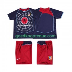 Uit Retro Tenue van Atlético Madrid 2005 Kind 2-13 jaar 2004 Korte Mouw