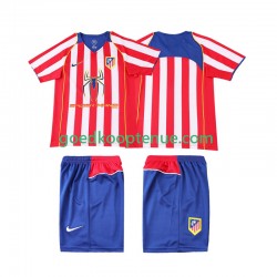 Thuis Retro Tenue van Atlético Madrid 2005 Kind 2-13 jaar 2004 Korte Mouw