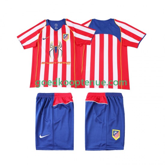 Thuis Retro Tenue van Atlético Madrid 2005 Kind 2-13 jaar 2004 Korte Mouw Thuis Retro Tenue van Atlético Madrid 2005 Kind 2-13 jaar 2004 Korte Mouw