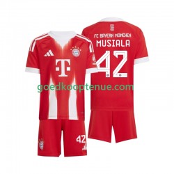 Thuis Tenue van FC Bayern München Jamal Musiala 42 Kind 2-13 jaar 2025-26 Korte Mouw