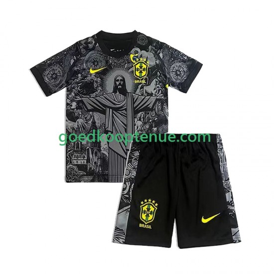 Thuis Brazilië Cheist the Redeemer Football Shirts Kind 2-13 jaar 2024 Korte Mouw Thuis Brazilië Cheist the Redeemer Football Shirts Kind 2-13 jaar 2024 Korte Mouw