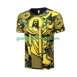 Thuis Tenue van Brazilië Jesus Heren 2024 Korte Mouw