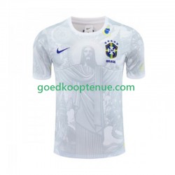 Thuis Tenue van Brazilië Jesus Heren 2024-25 Korte Mouw Wit