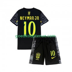 Thuis Brazilië Neymar JR 10 Cheist the Redeemer Football Shirts Kind 2-13 jaar 2024 Korte Mouw