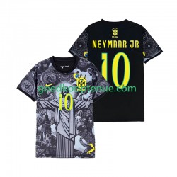Thuis Tenue van Brazilië Neymar JR 10 Cheist the Redeemer Heren 2024 Korte Mouw