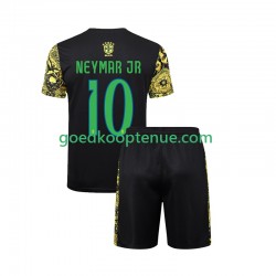 Thuis Tenue van Brazilië Neymar JR 10 Jesus Kind 2-13 jaar 2024 Korte Mouw