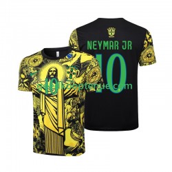 Thuis Tenue van Brazilië Neymar JR 10 Jesus Heren 2024 Korte Mouw