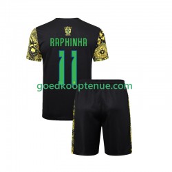 Thuis Tenue van Brazilië RAPHINHA 11 Jesus Kind 2-13 jaar 2024 Korte Mouw