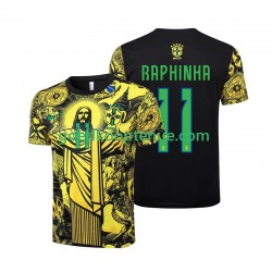 Thuis Tenue van Brazilië RAPHINHA 11 Jesus Heren 2024 Korte Mouw