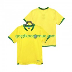 Thuis Retro Tenue van Brazilië Heren 2006 Korte Mouw