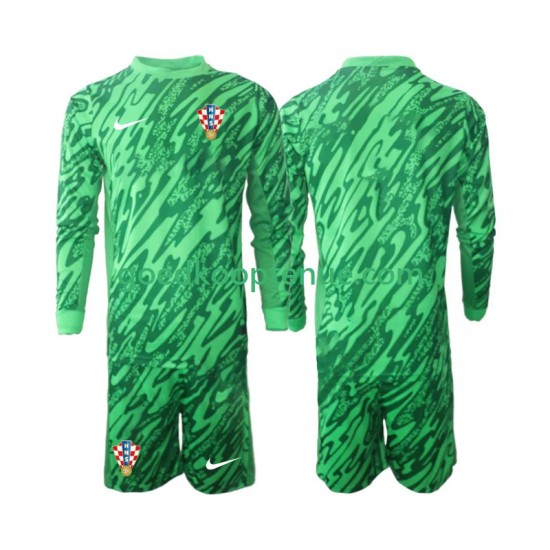 Uit Tenue van Kroatië Keepersshirt Kind 2-13 jaar 2024 Lange Mouw Uit Tenue van Kroatië Keepersshirt Kind 2-13 jaar 2024 Lange Mouw