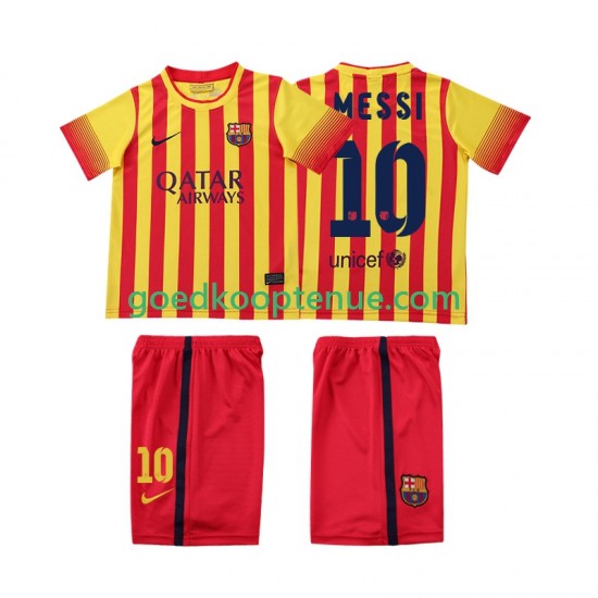 Uit Retro Tenue van FC Barcelona Lionel Messi 10 2013 2014 Kind 2-13 jaar Korte Mouw Uit Retro Tenue van FC Barcelona Lionel Messi 10 2013 2014 Kind 2-13 jaar Korte Mouw