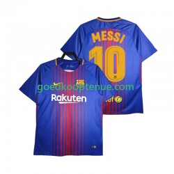 Thuis Retro Tenue van FC Barcelona Lionel Messi 10 2017-2018 Heren Korte Mouw