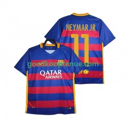 Thuis Retro Tenue van FC Barcelona Neymar JR 11 2015-2016 Heren Korte Mouw