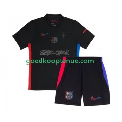 Uit Tenue van FC Barcelona TRAVIS SCOTT Kind 2-13 jaar 2024-25 Korte Mouw