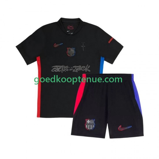 Uit Tenue van FC Barcelona TRAVIS SCOTT Kind 2-13 jaar 2024-25 Korte Mouw Uit Tenue van FC Barcelona TRAVIS SCOTT Kind 2-13 jaar 2024-25 Korte Mouw