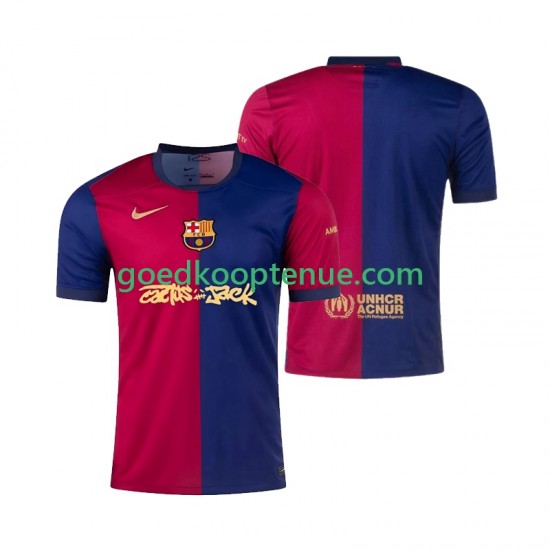 Thuis Tenue van FC Barcelona TRAVIS SCOTT Heren 2024-25 Korte Mouw Thuis Tenue van FC Barcelona TRAVIS SCOTT Heren 2024-25 Korte Mouw