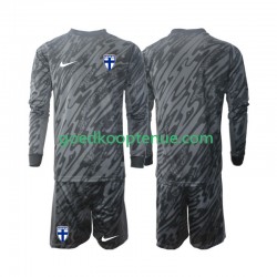 Thuis Tenue van Finland Keepersshirt Kind 2-13 jaar 2024 Lange Mouw