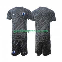 Thuis Tenue van Finland Keepersshirt Kind 2-13 jaar 2024 Korte Mouw
