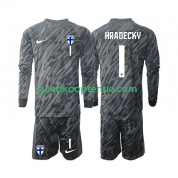 Thuis Tenue van Finland Keepersshirt HRADECKY 1 Kind 2-13 jaar 2024 Lange Mouw