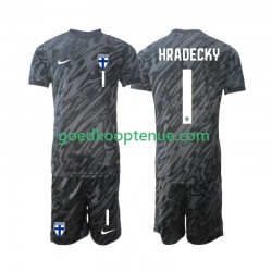 Thuis Tenue van Finland Keepersshirt HRADECKY 1 Kind 2-13 jaar 2024 Korte Mouw