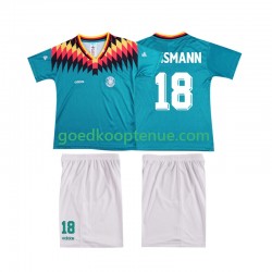 Uit Retro Tenue van Duitsland KLINSMANN 18 Kind 2-13 jaar 1994 Korte Mouw