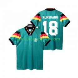 Uit Retro Tenue van Duitsland KLINSMANN 18 1992 Heren Korte Mouw