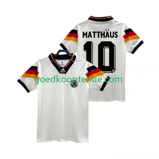 Thuis Retro Tenue van Duitsland MATTHAUS 10 1992 Heren Korte Mouw Thuis Retro Tenue van Duitsland MATTHAUS 10 1992 Heren Korte Mouw
