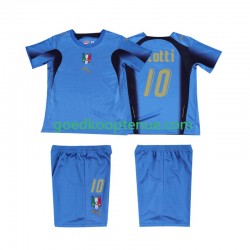 Thuis Retro Tenue van Italië TOTTI 10 Kind 2-13 jaar 2006 Korte Mouw