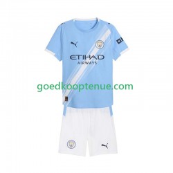 Thuis Tenue van Manchester City Kind 2-13 jaar 2025-26 Korte Mouw
