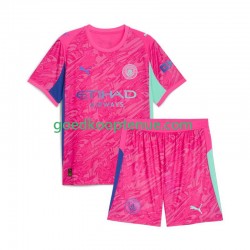Uit Tenue van Manchester City Keepersshirt Kind 2-13 jaar 2025-26 Korte Mouw
