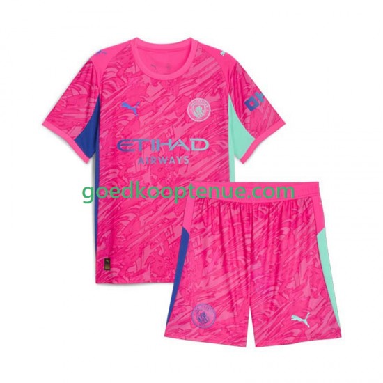 Uit Tenue van Manchester City Keepersshirt Kind 2-13 jaar 2025-26 Korte Mouw Uit Tenue van Manchester City Keepersshirt Kind 2-13 jaar 2025-26 Korte Mouw