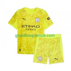 3de Tenue van Manchester City Keepersshirt Kind 2-13 jaar 2025-26 Korte Mouw