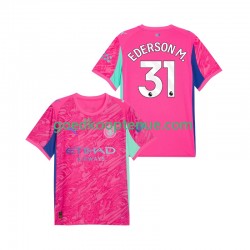 Uit Tenue van Manchester City Keepersshirt Ederson Moraes 31 Heren 2025-26 Korte Mouw